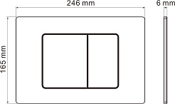 Grossman Инсталляция для подвесного унитаза Classic 97.04.12M с клавишей смыва сатин – фотография-23
